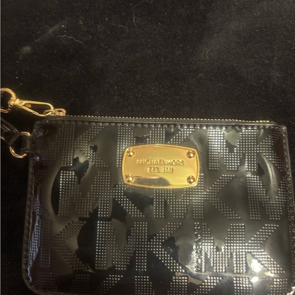 Michael Kors Black and Gold Wristlet - Picture 2 of 4
